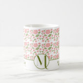 Groovy Retro Boho Pink Blume Muster Daisy Kaffeetasse (Mittel)