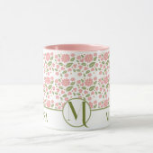 Groovy Retro Boho Pink Blume Muster Daisy Tasse (Zentrum)