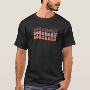 Groovy Retro Bookworm Leser Buch Nerd Teac T-Shirt