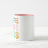 Groovy Retro Boss Lady Mama Tasse (Zentrum)