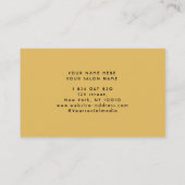 Groovy Retro Braids Visitenkarte (Rückseite)