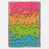 Groovy Retro Bubbly Trippy Funky Panromantic Prix Decke (Vorderseite Vertikal)