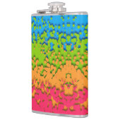 Groovy Retro Bubbly Trippy Funky Panromantic Prix Flachmann (Links)