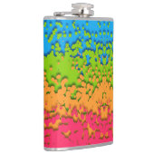 Groovy Retro Bubbly Trippy Funky Panromantic Prix Flachmann (Rechts)