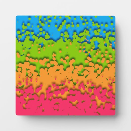 Groovy Retro Bubbly Trippy Funky Panromantic Prix Fotoplatte (Vorderseite)