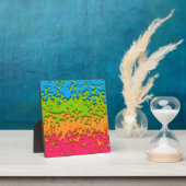 Groovy Retro Bubbly Trippy Funky Panromantic Prix Fotoplatte (InSitu)