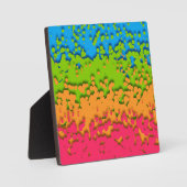 Groovy Retro Bubbly Trippy Funky Panromantic Prix Fotoplatte (Vorderseite)
