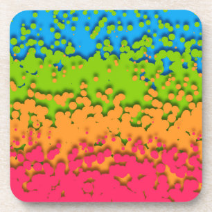 Groovy Retro Bubbly Trippy Funky Panromantic Prix Getränkeuntersetzer