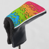 Groovy Retro Bubbly Trippy Funky Panromantic Prix Golf Headcover (3/4 Vorderseite)
