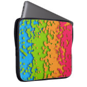 Groovy Retro Bubbly Trippy Funky Panromantic Prix Laptopschutzhülle (Vorne Rechts)