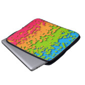 Groovy Retro Bubbly Trippy Funky Panromantic Prix Laptopschutzhülle (Vorne Knopf)
