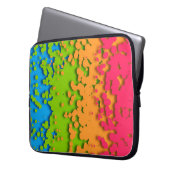 Groovy Retro Bubbly Trippy Funky Panromantic Prix Laptopschutzhülle (Vorderseite Links)