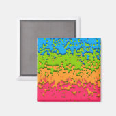 Groovy Retro Bubbly Trippy Funky Panromantic Prix Magnet (Vorderseite/Rückseite)