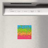 Groovy Retro Bubbly Trippy Funky Panromantic Prix Magnet (In Situ (Geschirrspüler))