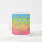Groovy Retro Bubbly Trippy Funky Panromantic Prix Mattglastasse (Vorderseite Links)