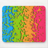 Groovy Retro Bubbly Trippy Funky Panromantic Prix Mousepad (Vorne)
