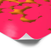 Groovy Retro Bubbly Trippy Funky Panromantic Prix Poster (Ecke)