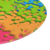 Groovy Retro Bubbly Trippy Funky Panromantic Prix Schneidebrett (Ecke)