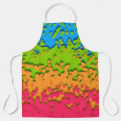 Groovy Retro Bubbly Trippy Funky Panromantic Prix Schürze (Vorderseite)