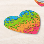 Groovy Retro Bubbly Trippy Funky Panromantic Prix Untersetzer (angewinkelt)