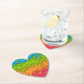 Groovy Retro Bubbly Trippy Funky Panromantic Prix Untersetzer (Vor Ort)