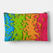 Groovy Retro Bubbly Trippy Funky Panromantic Prix Zubehörtasche (Rückseite)