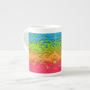 Groovy Retro Bubbly Trippy Funky Panromantischer S Porzellantasse