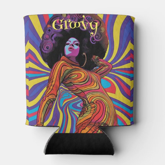 Groovy Retro Can Cooler Dosenkühler (Rückseite)