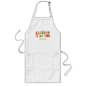 Groovy Retro Cooking ist meine Vibe, Koch Feinschm Lange Schürze (Vorne)