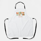Groovy Retro Cooking ist meine Vibe, Koch Feinschm Schürze (Vorderseite)