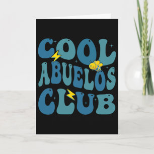 Groovy Retro Cool Abuelos Club Vatertag Neu Gra Karte