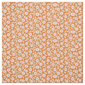 Groovy Retro Daisies Blumenmuster auf Orange Stoff (Muster)