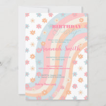 Groovy Retro Daisy Blume Boho Floral