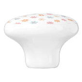Groovy Retro Daisy Blume Boho Floral Keramikknauf (Seitenansicht)