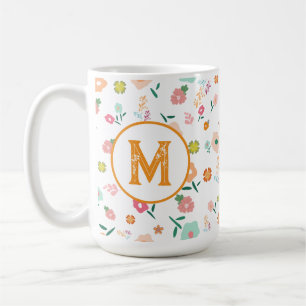 Groovy Retro Daisy Blume Pattern Boho Floral Kaffeetasse