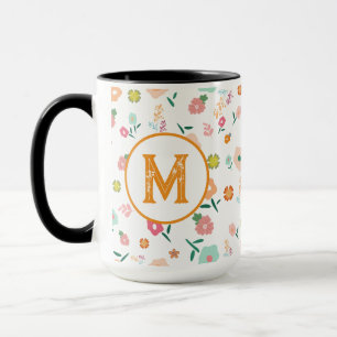 Groovy Retro Daisy Blume Pattern Boho Floral Tasse