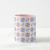Groovy Retro Daisy Blume Pattern Boho Floral Tasse (Zentrum)