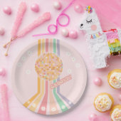 Groovy Retro Daisy Disco Pappteller (Party)