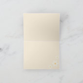 Groovy Retro Daisy Pink Rainbow Danke Karte (Innenseite)