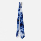 Groovy Retro Delft Fraktal Art Krawatte (Rückseite)
