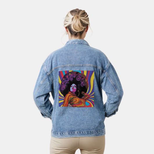 Groovy Retro Denim Jacket Jeansjacke (Modell)