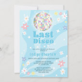 Groovy Retro Disco Bacheloretto Einladung (Vorderseite)
