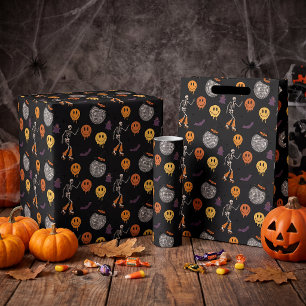 Groovy Retro-Disco-Boo-Crew-Halloween-Verpackung Geschenkpapier