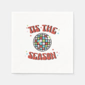 Groovy Retro Disco Party Serviette (Vorderseite)