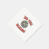 Groovy Retro Disco Party Serviette (Ecke)