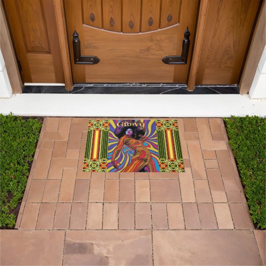 Groovy Retro Doormat Fußmatte (Außenbereich)