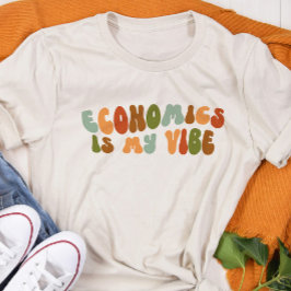Groovy Retro Economics ist meine Vision, Ökonom Tri-Blend Shirt