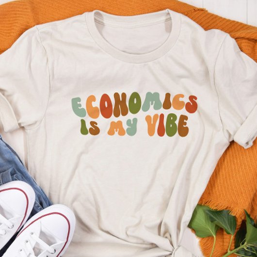 Groovy Retro Economics ist meine Vision, Ökonom Tri-Blend Shirt