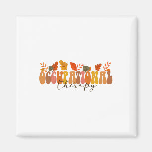 Groovy Retro Ergotherapie Vintage Herbst Lea Magnet