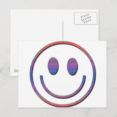 Groovy Retro Face Postkarte (Vorne/Hinten)